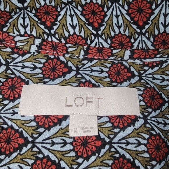 Loft bell sleeve bohemian peasant top size Medium - Picture 5 of 6